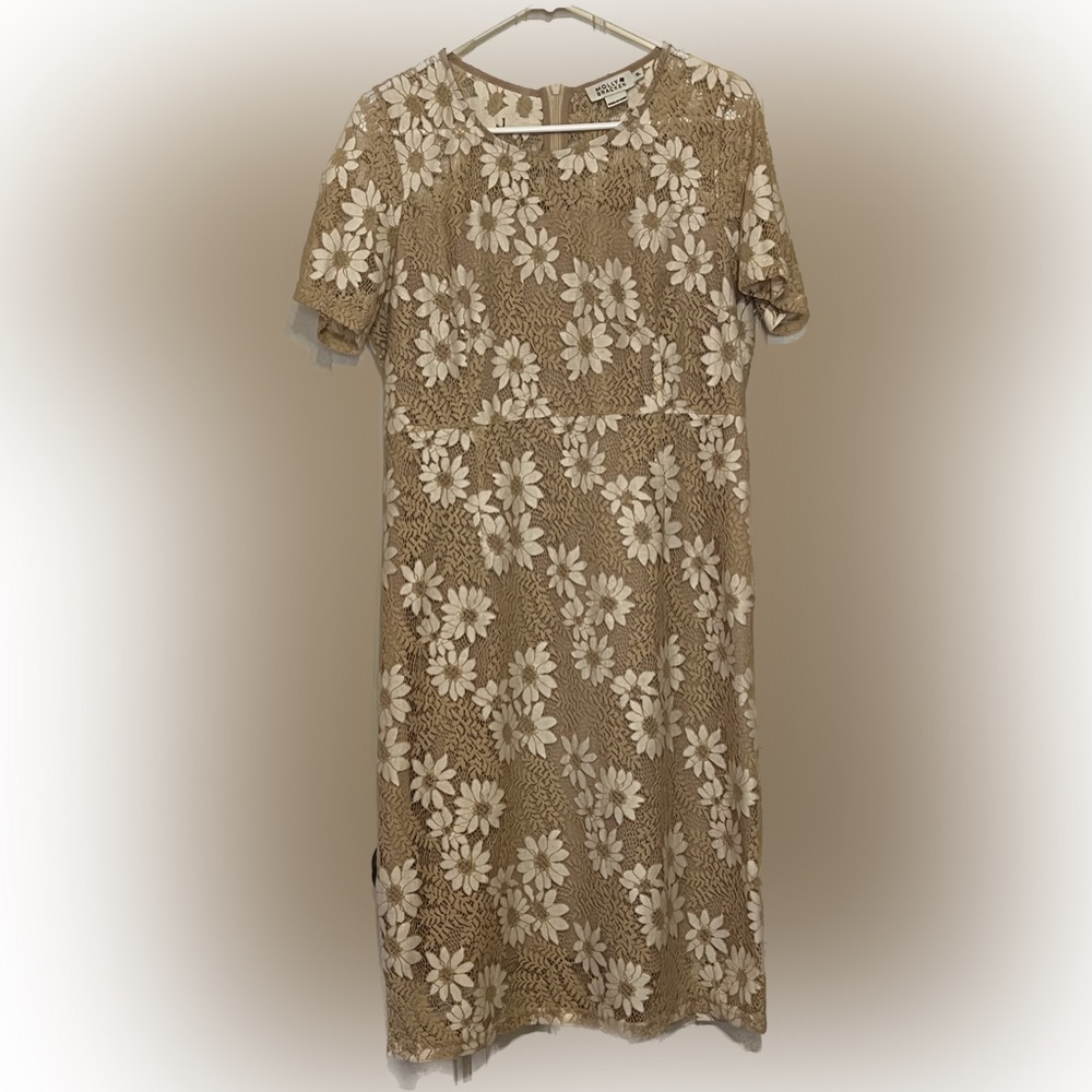 Molly Bracken Women’s Daisy Lace Mid Length Bows Dressy Wedding Attend Dress‎ XL